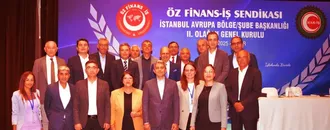 Öz Finans İş Sendikası İstanbul Avrupa Bölge Başkanlığına Mümin Evren yeniden seçildi
