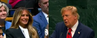 Trump Piropea A Su Mujer Melania Durante Su Discurso en la ONU: "Muy Buen Trabajo Estás Haciendo"