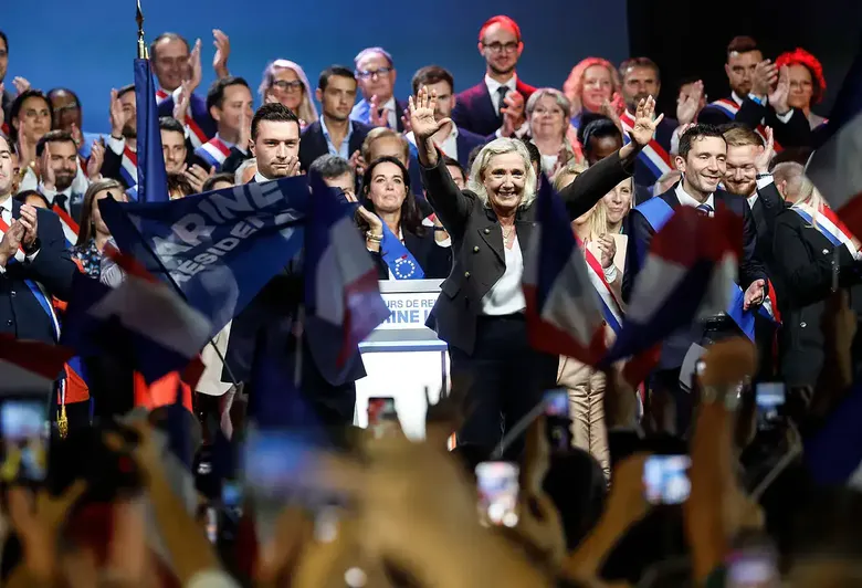 Marine Le Pen seduce a los millonarios