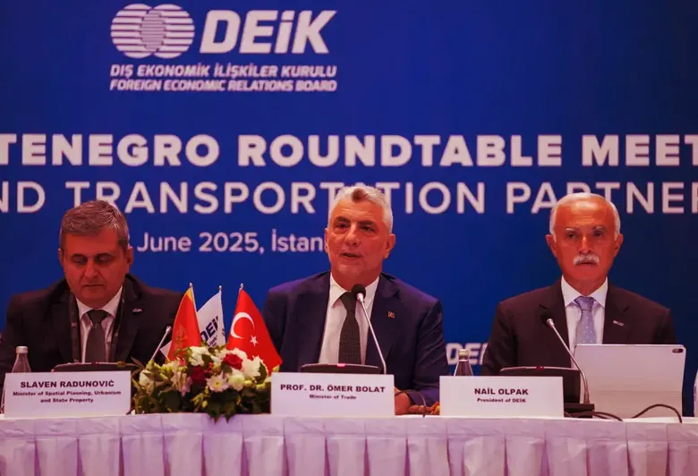 Ticaret Bakanı Bolat, Türkiye-Karadağ Yuvarlak Masa Toplantısı'nda konuştu: