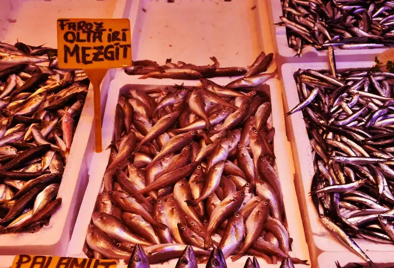 Trabzon'da balıkçı tezgahlarını hamsi süslüyor