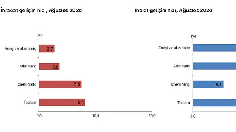 Dış Ticarette Ağustos Tablosu: İthalat Artışı Öne Çıktı