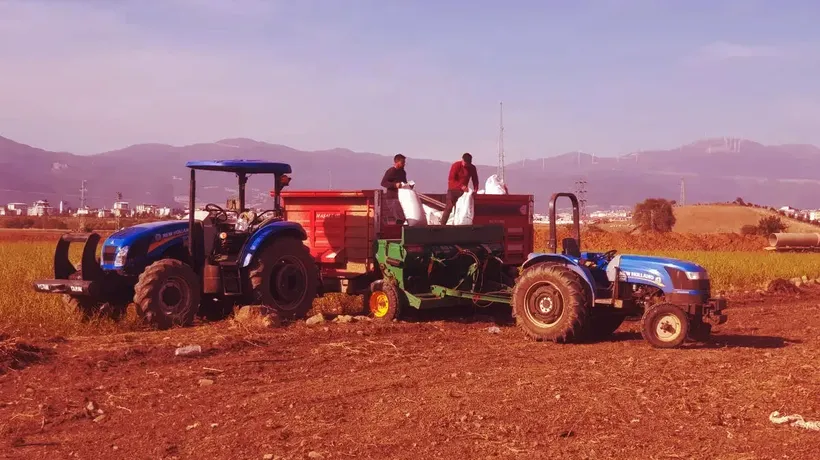 Gaziantep'teki İslahiye Ovası'nda buğday ekimine başlandı