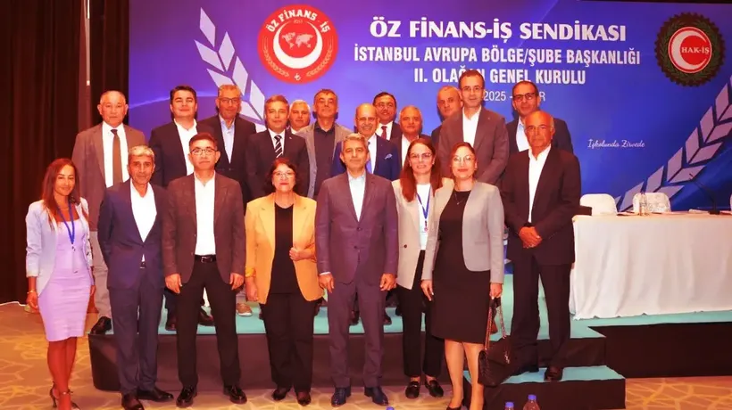 Öz Finans İş Sendikası İstanbul Avrupa Bölge Başkanlığına Mümin Evren yeniden seçildi