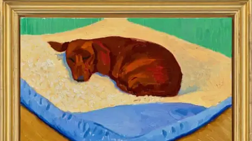 Rare Sale of David Hockney Painting of Beloved Dog Stanley Could Fetch £2.5M