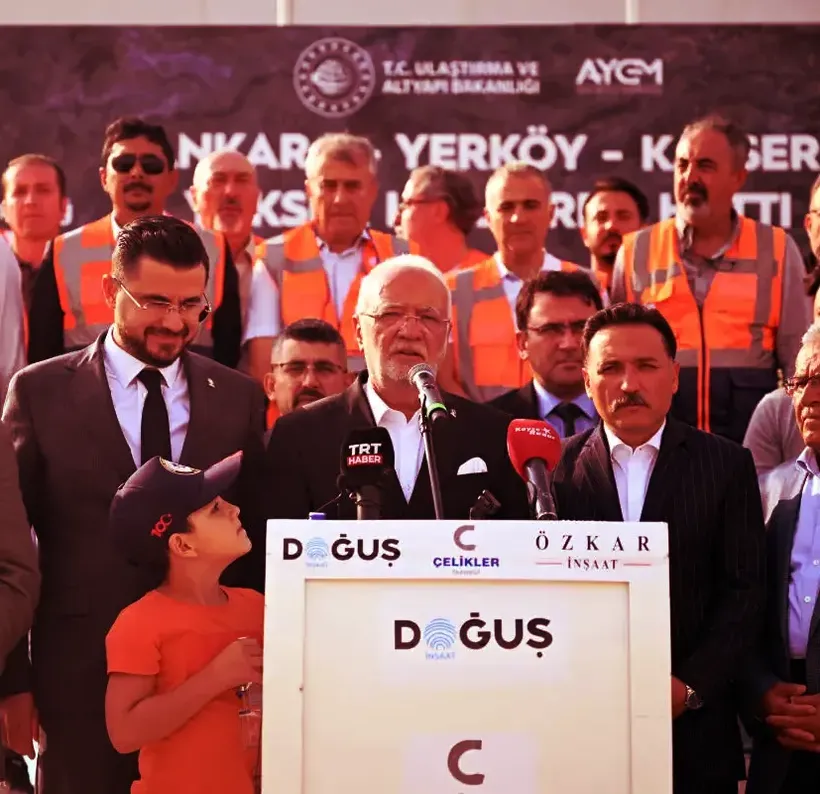 AK Parti Genel Başkanvekili Elitaş, Kayseri'de hızlı tren şantiyesinde konuştu: