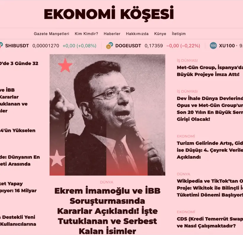 Ekonomi Köşesi Yayın Hayatına Başladı: Dijital Habercilikte Yeni Dönem Ekonomi Köşesi Yayın Hayatına Başladı: Dijital Habercilikte Yeni Dönem