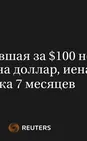 Зашкалившая за $100 нефть давит на доллар, иена у пика 7 месяцев