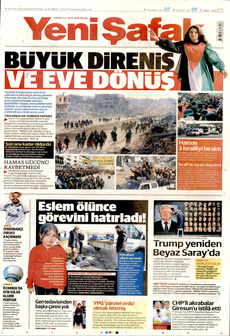 YENİ ŞAFAK 20 Ocak 2025 gazete manşeti