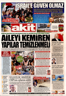 YENİ AKİT 20 Ocak 2025 gazete manşeti