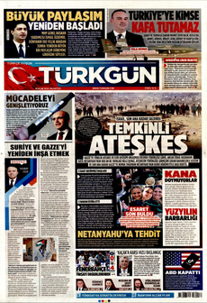 TÜRKGÜN 20 Ocak 2025 gazete manşeti