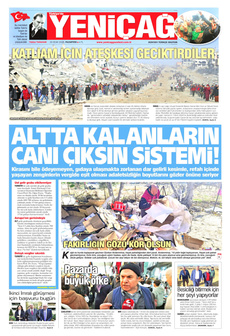 YENİÇAĞ 20 Ocak 2025 gazete manşeti