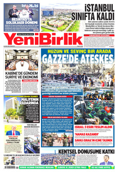 YENİBİRLİK 20 Ocak 2025 gazete manşeti