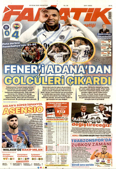 FANATİK 20 Ocak 2025 gazete manşeti