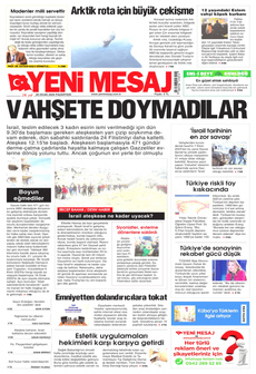YENİ MESAJ 20 Ocak 2025 gazete manşeti