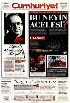 CUMHURİYET 24 Ocak 2025 gazete manşeti