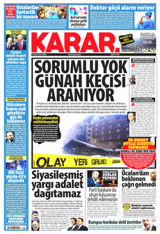 KARAR 24 Ocak 2025 gazete manşeti