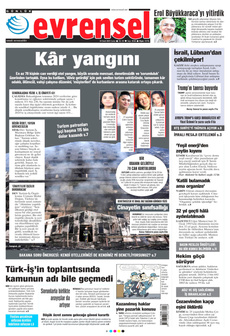EVRENSEL 24 Ocak 2025 gazete manşeti