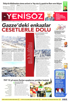 YENİ SÖZ GAZETESİ 24 Ocak 2025 gazete manşeti