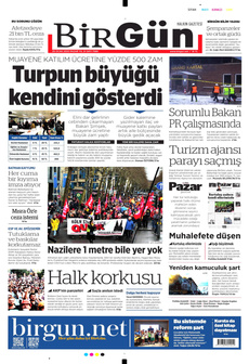 BİRGÜN 26 Ocak 2025 gazete manşeti