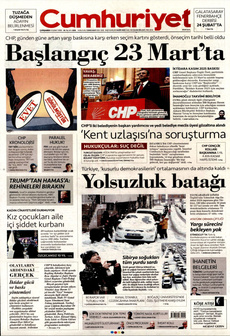 CUMHURİYET 12 Şubat 2025 gazete manşeti