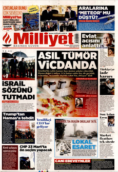 MİLLİYET 12 Şubat 2025 gazete manşeti