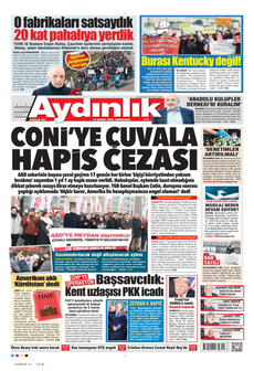 AYDINLIK GAZETESİ 12 Şubat 2025 gazete manşeti
