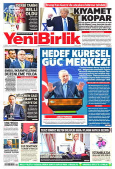 YENİBİRLİK 12 Şubat 2025 gazete manşeti