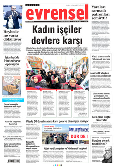 EVRENSEL 12 Şubat 2025 gazete manşeti