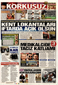 KORKUSUZ 12 Şubat 2025 gazete manşeti