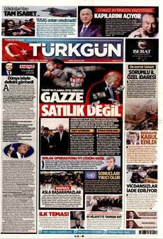 TÜRKGÜN 13 Şubat 2025 gazete manşeti