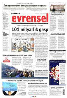 EVRENSEL 6 Mart 2025 gazete manşeti