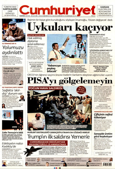 CUMHURİYET 17 Mart 2025 gazete manşeti