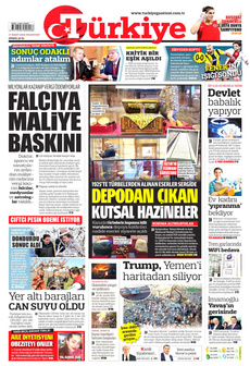 TÜRKİYE GAZETESİ 17 Mart 2025 gazete manşeti