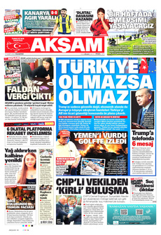 AKŞAM 17 Mart 2025 gazete manşeti