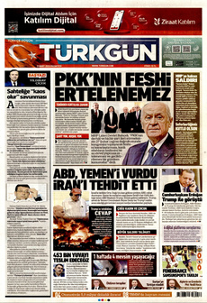 TÜRKGÜN 17 Mart 2025 gazete manşeti
