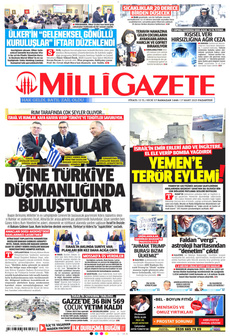MİLLİ GAZETE 17 Mart 2025 gazete manşeti