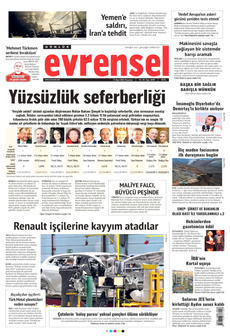 EVRENSEL 17 Mart 2025 gazete manşeti