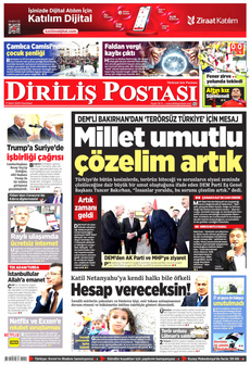 DİRİLİŞ POSTASI 17 Mart 2025 gazete manşeti