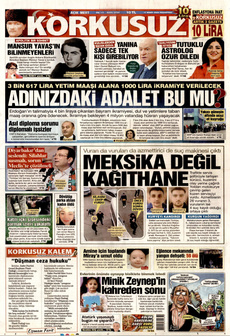 KORKUSUZ 17 Mart 2025 gazete manşeti