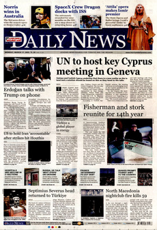HÜRRİYET DAİLY NEWS 17 Mart 2025 gazete manşeti