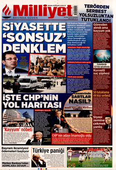 MİLLİYET 24 Mart 2025 gazete manşeti