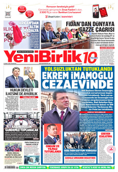YENİBİRLİK 24 Mart 2025 gazete manşeti