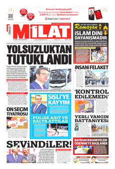 MİLAT 24 Mart 2025 gazete manşeti