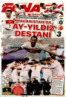 FANATİK 24 Mart 2025 gazete manşeti