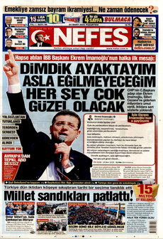 NEFES 24 Mart 2025 gazete manşeti