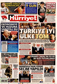HÜRRİYET 27 Mart 2025 gazete manşeti