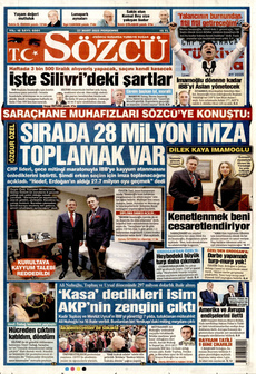 SÖZCÜ 27 Mart 2025 gazete manşeti