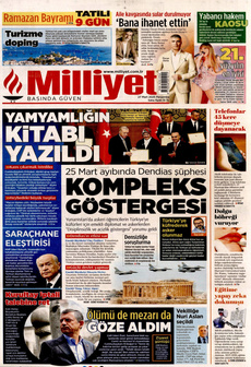 MİLLİYET 27 Mart 2025 gazete manşeti