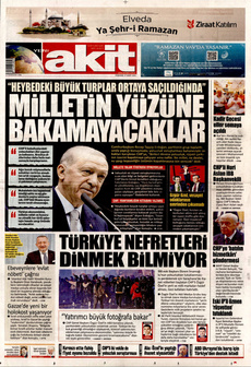 YENİ AKİT 27 Mart 2025 gazete manşeti